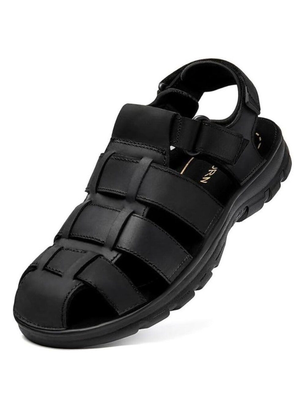 Boveshorn Men's Leather Fisherman Sandals Closed Toe Walking Comfort Size 11